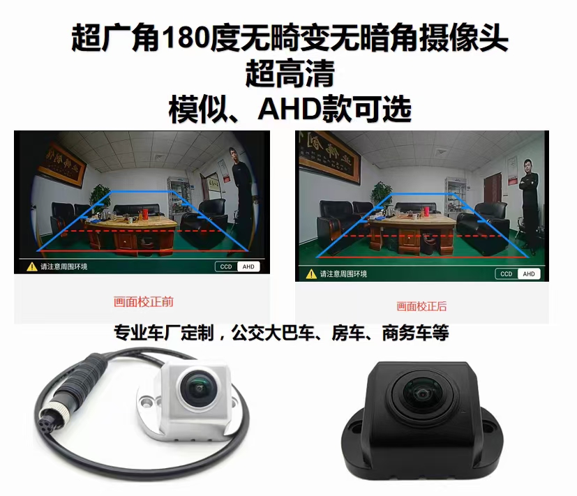 超广角180度无畸变无暗角摄像头
